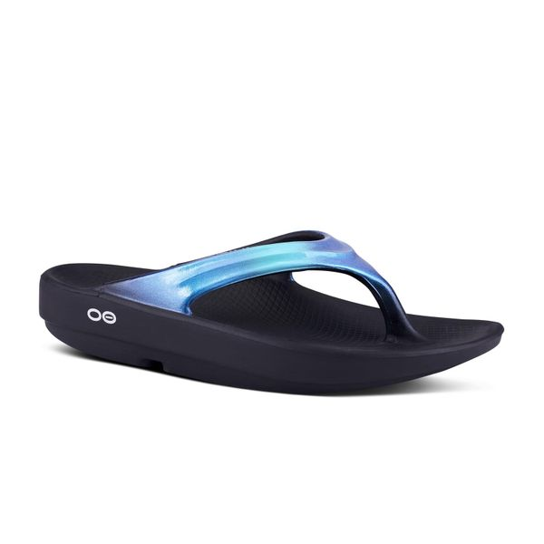 Oofos Footwear OOLALA Luxe Black/Alantis