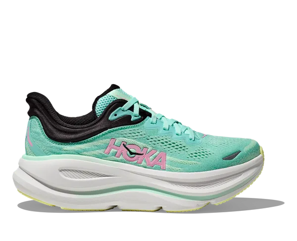 Hoka Women's BONDI 9 WIDE BLUE SPARK / MINT FLUORITE
