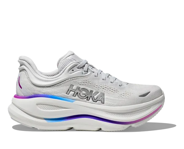 Hoka Women's BONDI 9 WIDE COSMIC GREY / WHITE